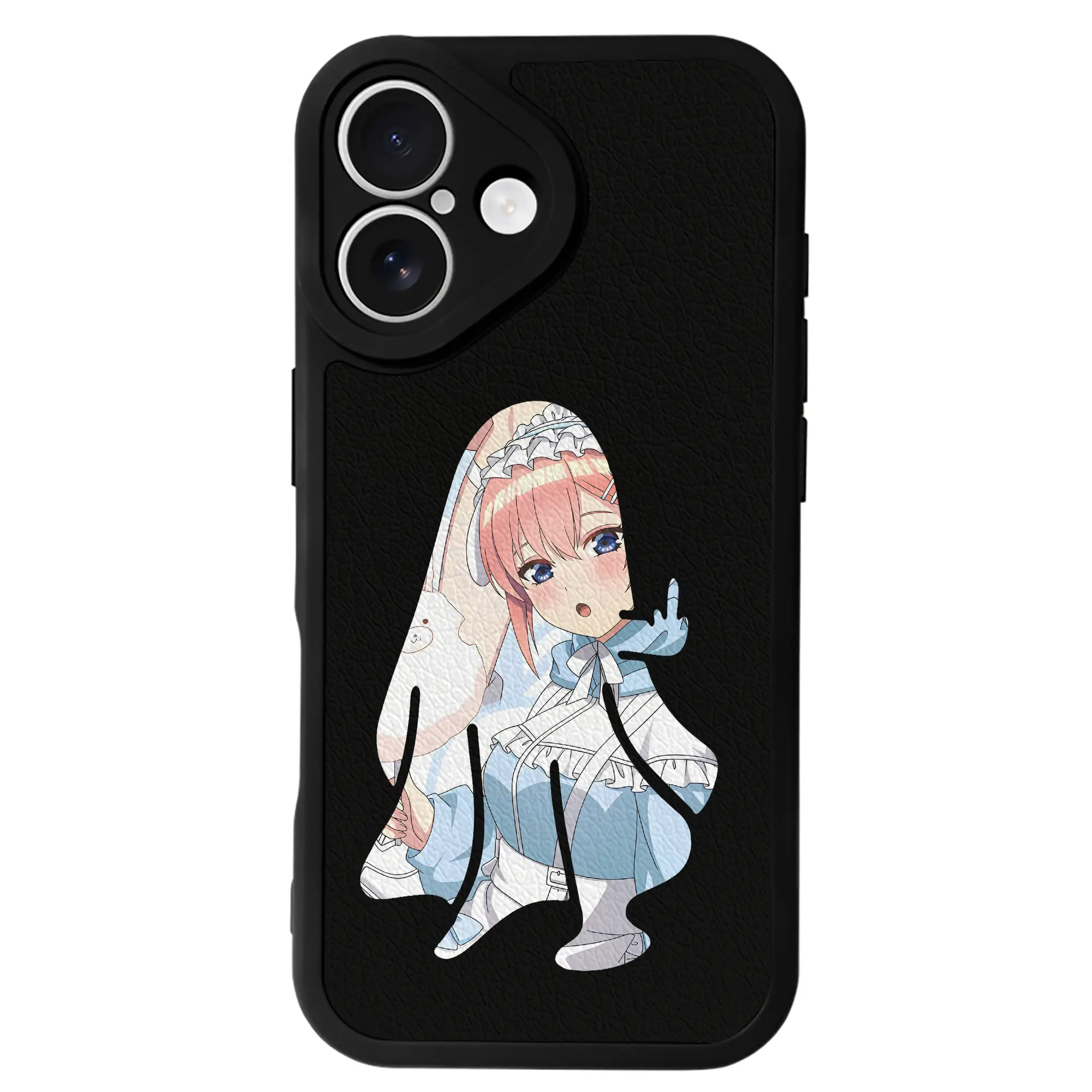 五等分の花嫁 グッズ 中野 一花 - IPhone 16シリーズ対応 ・ シリコンスマホケース ・ レザー調 ・ 高精度フィット ・ 耐衝撃 ・ ワイヤレス充電対応 ・ 精密カット